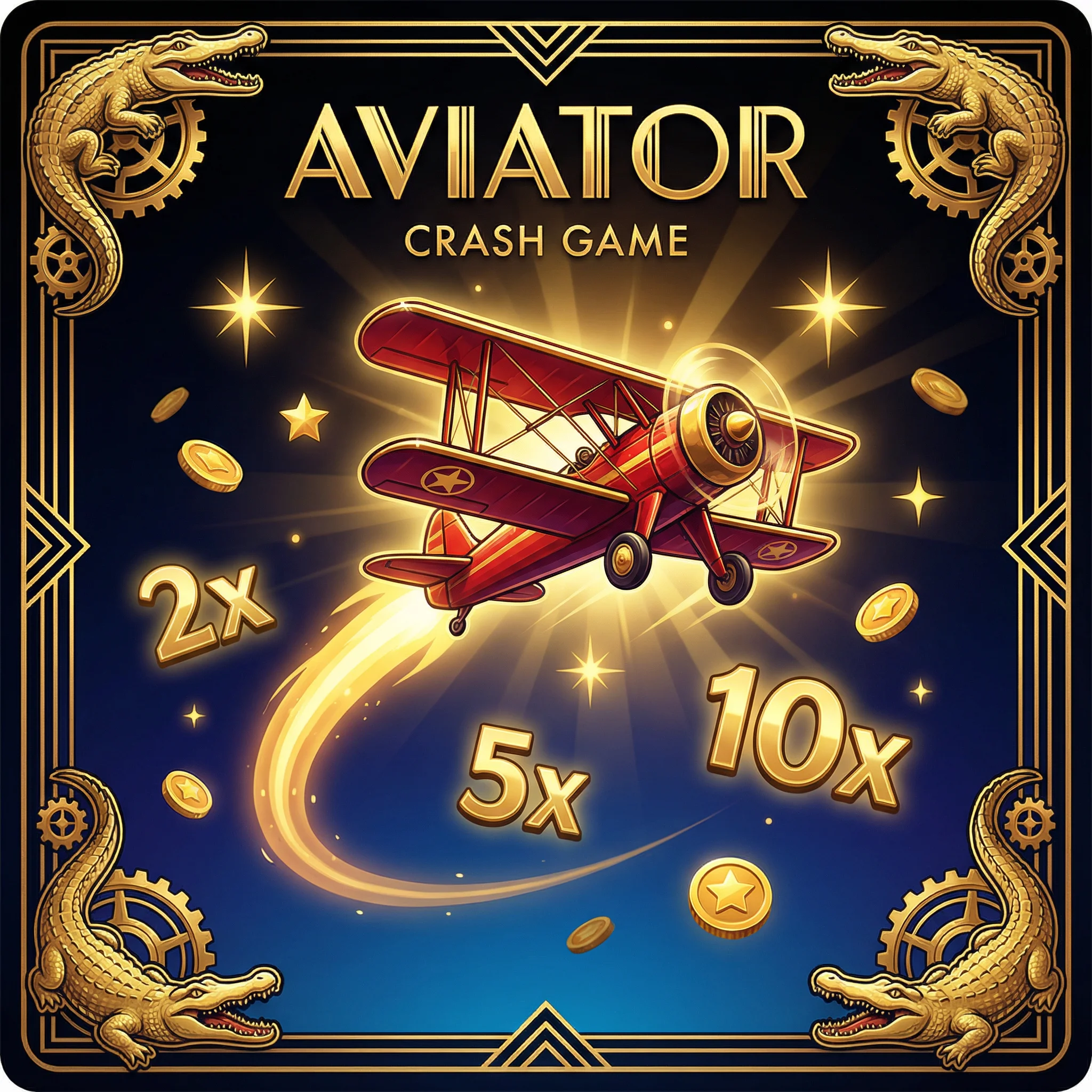 Aviator Crash Game con avión y multiplicadores